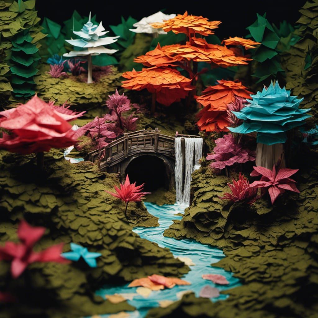 OrigamiOnly! origami_river! 3D Origami paper fold only! magi...