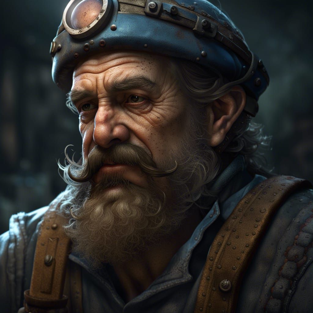 Dark Fantasy Plumber Concept Art in 8K Resolution