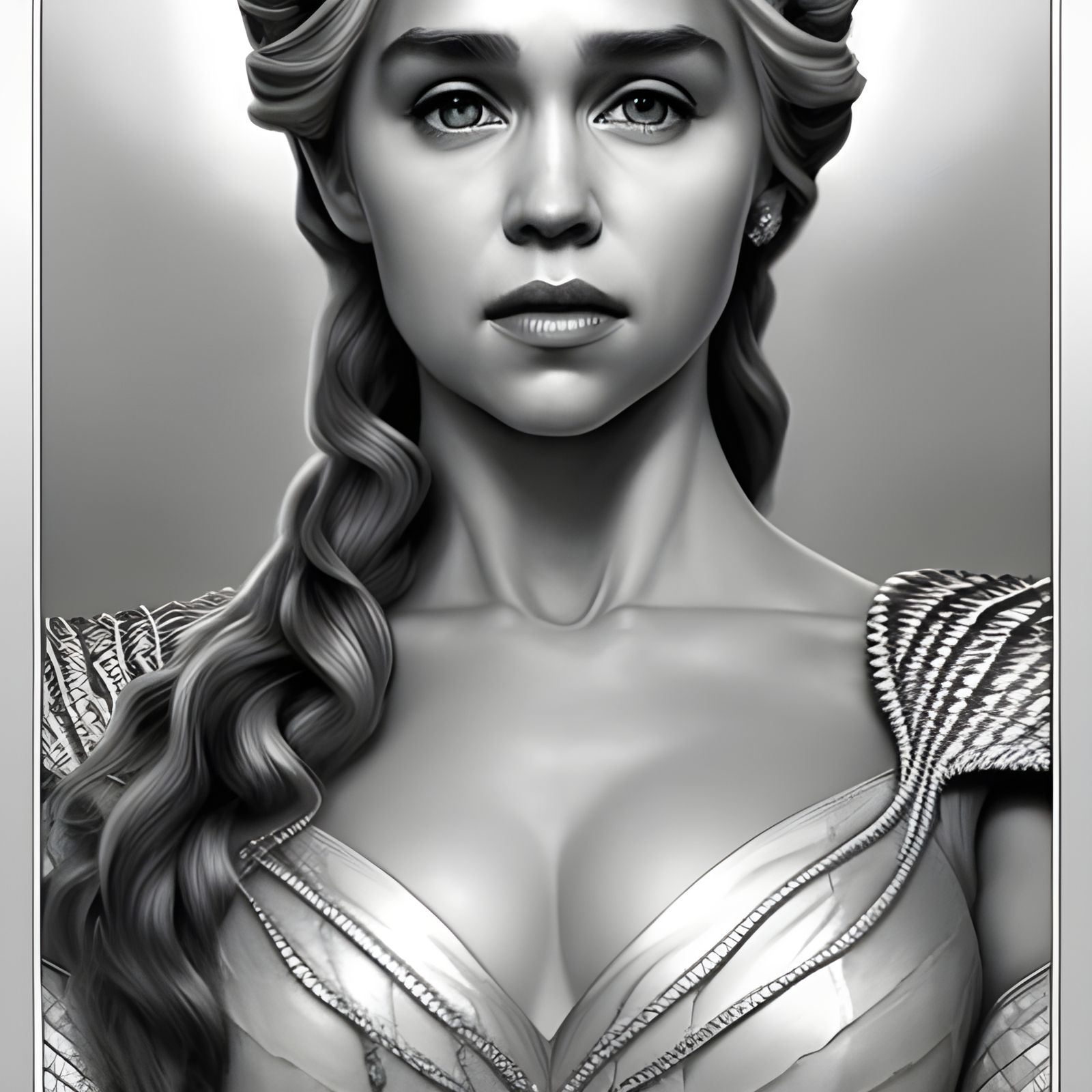 Daenerys Targaryen black and white