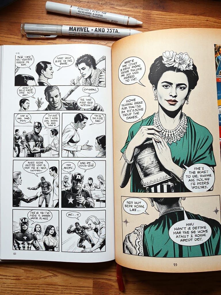 Frida Kahlo as Marvel Comic Book Character