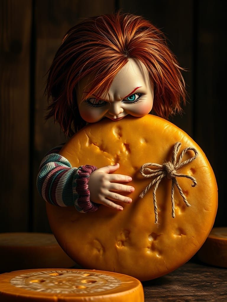 Chucky's Cheese: A Dark Cinematic Illustration