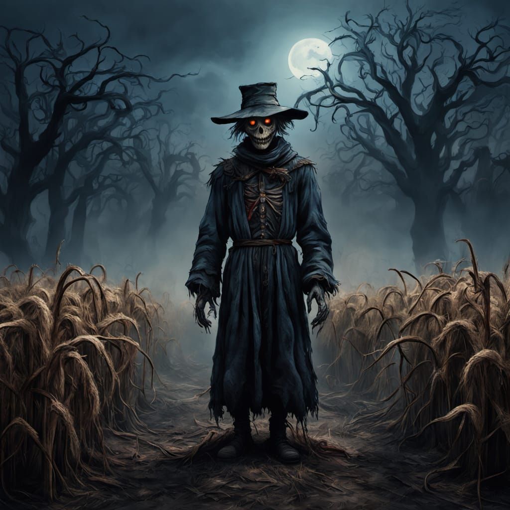 Eerie Scarecrow at Surreal Night Festival