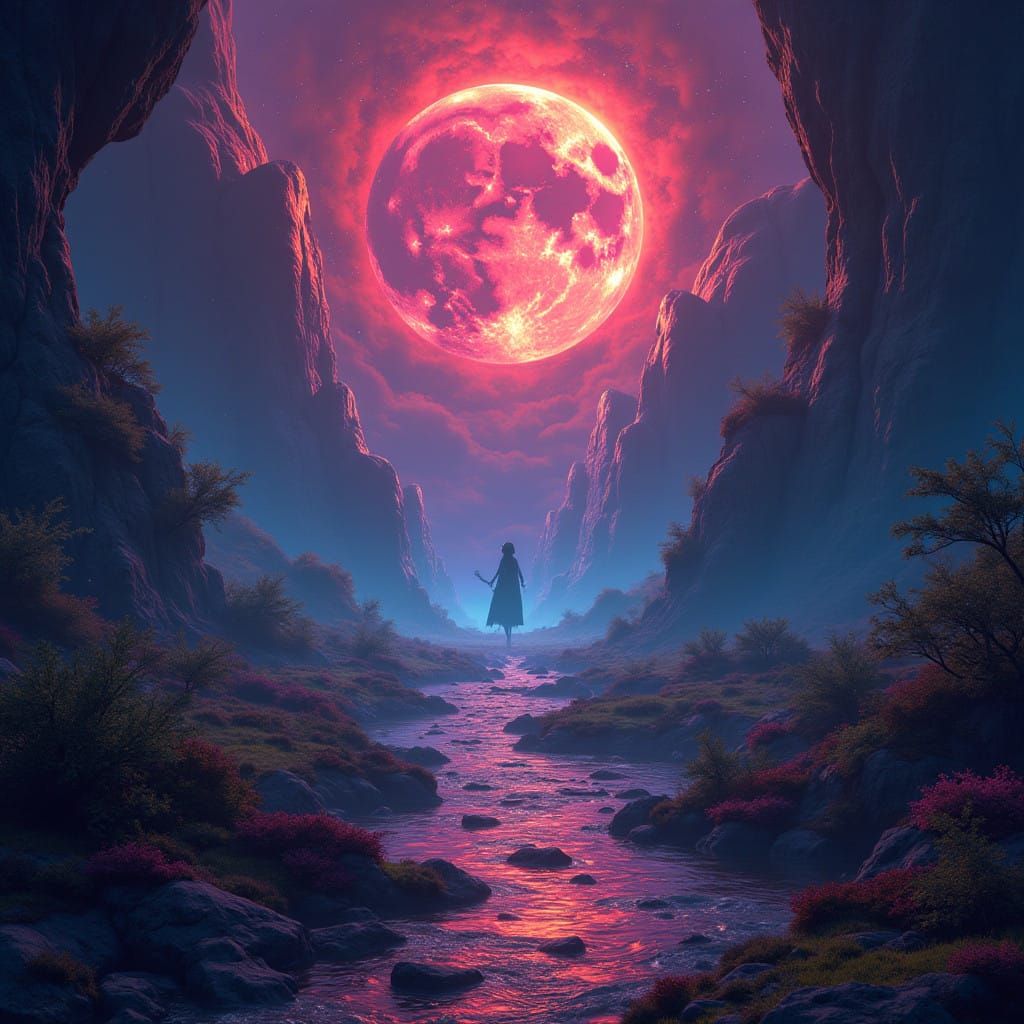 Epic Fantasy Music Video Background in Unreal Engine 5 Style