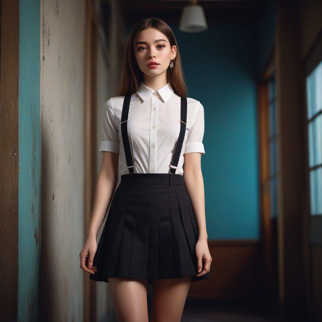 Dapper Young Man Admires His Stilettos in Cinematic Style