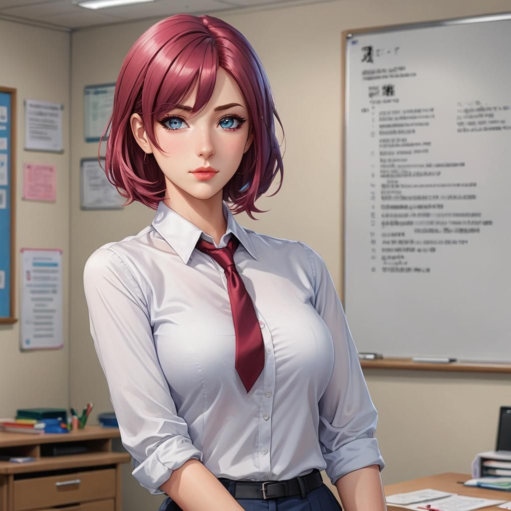 Gorgeous Teacher in Classroom: Anime Manhwa Art