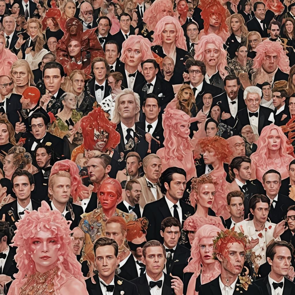 Cybernetic Angels Falling from Heaven in Cyberpunk Style