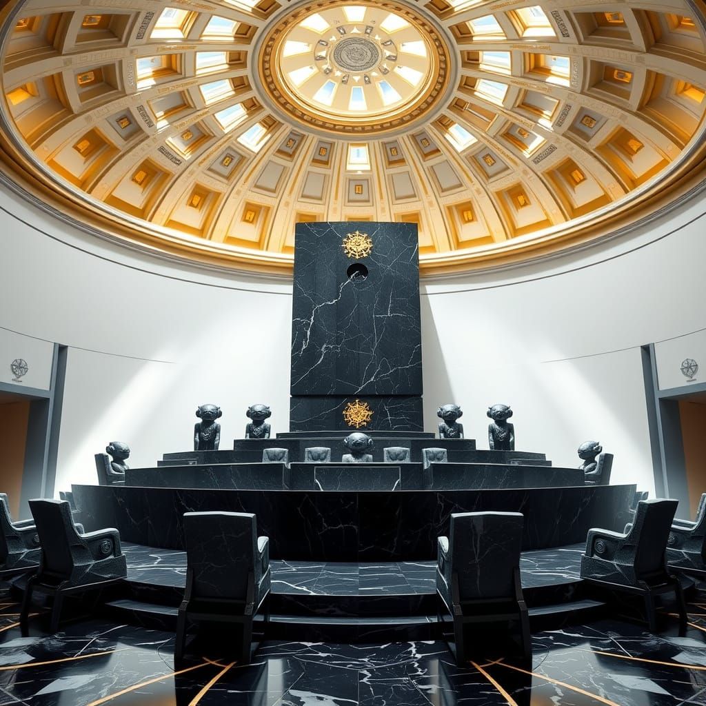 Grand Hall of Golems in Ethereal Light