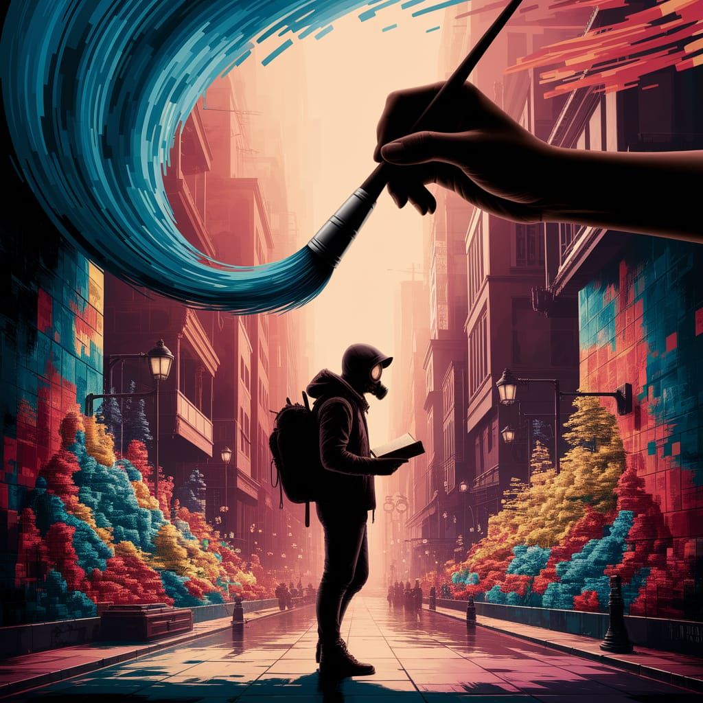 Fantasy Concept Art: Colors Cascade into Existence