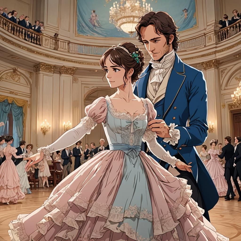 Elizabeth Bennet and Mr Darcy