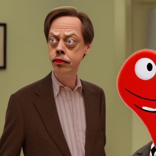 Steve Buscemi as Mr. Krabs: Photorealistic Portrait