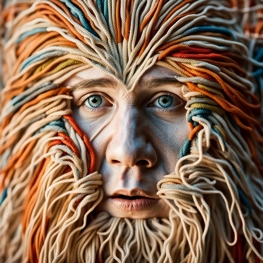 Intricate Macrame Wall Hanging in Earthy Tones