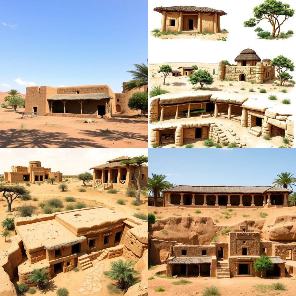 Earthen Adobe Architecture Styles from Africa