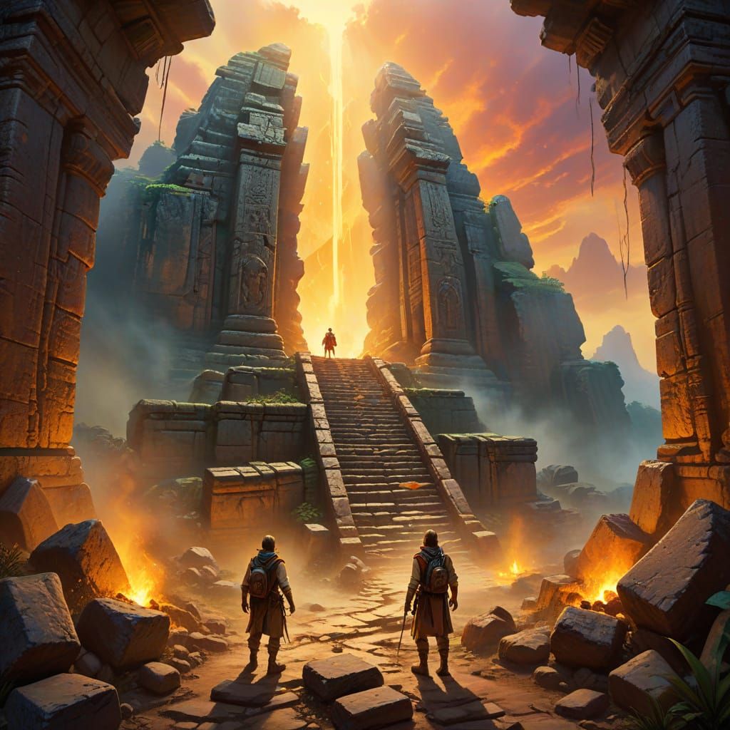 Explorers Navigate Traps in Ancient Ruins