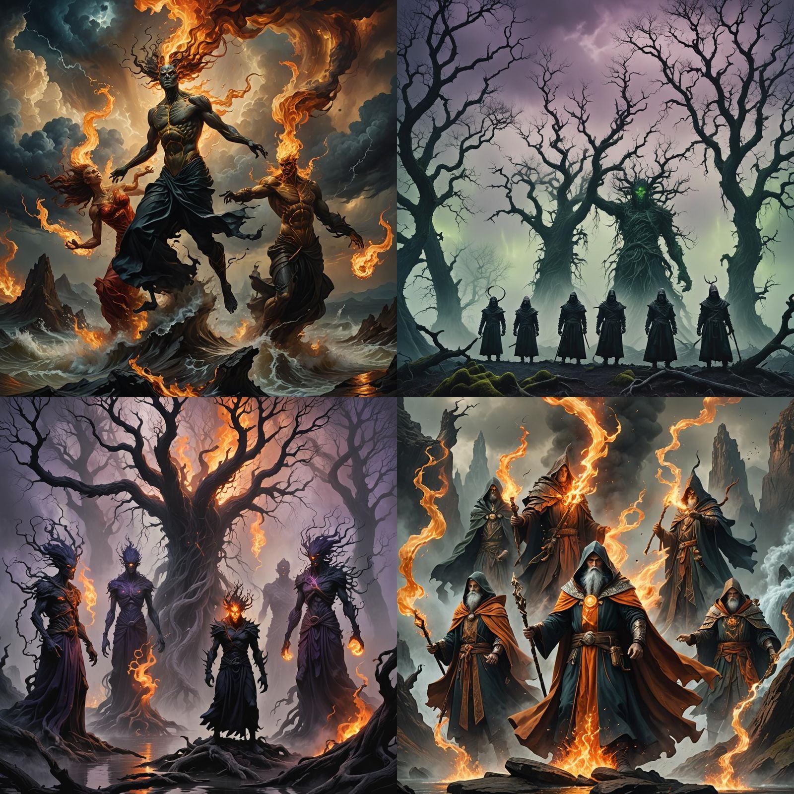 Sinister Elements: Air, Fire, Earth, and Water