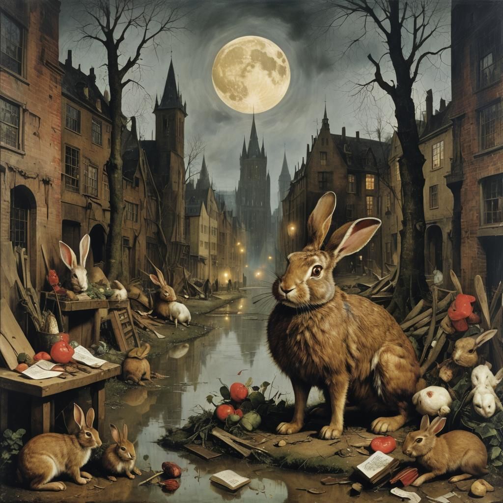 Post-Apocalyptic Winter Scene in Muted Colors