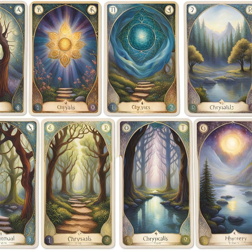 The Chrysalis Tarot deck focuses on a spiritual journey.
