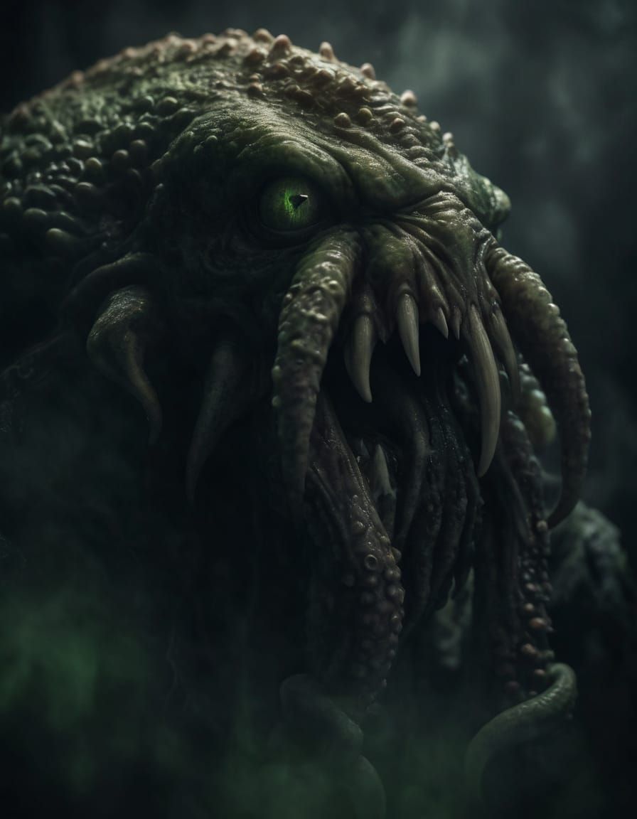 Humanoid Cthulhu in Realistic Award-Winning Photography