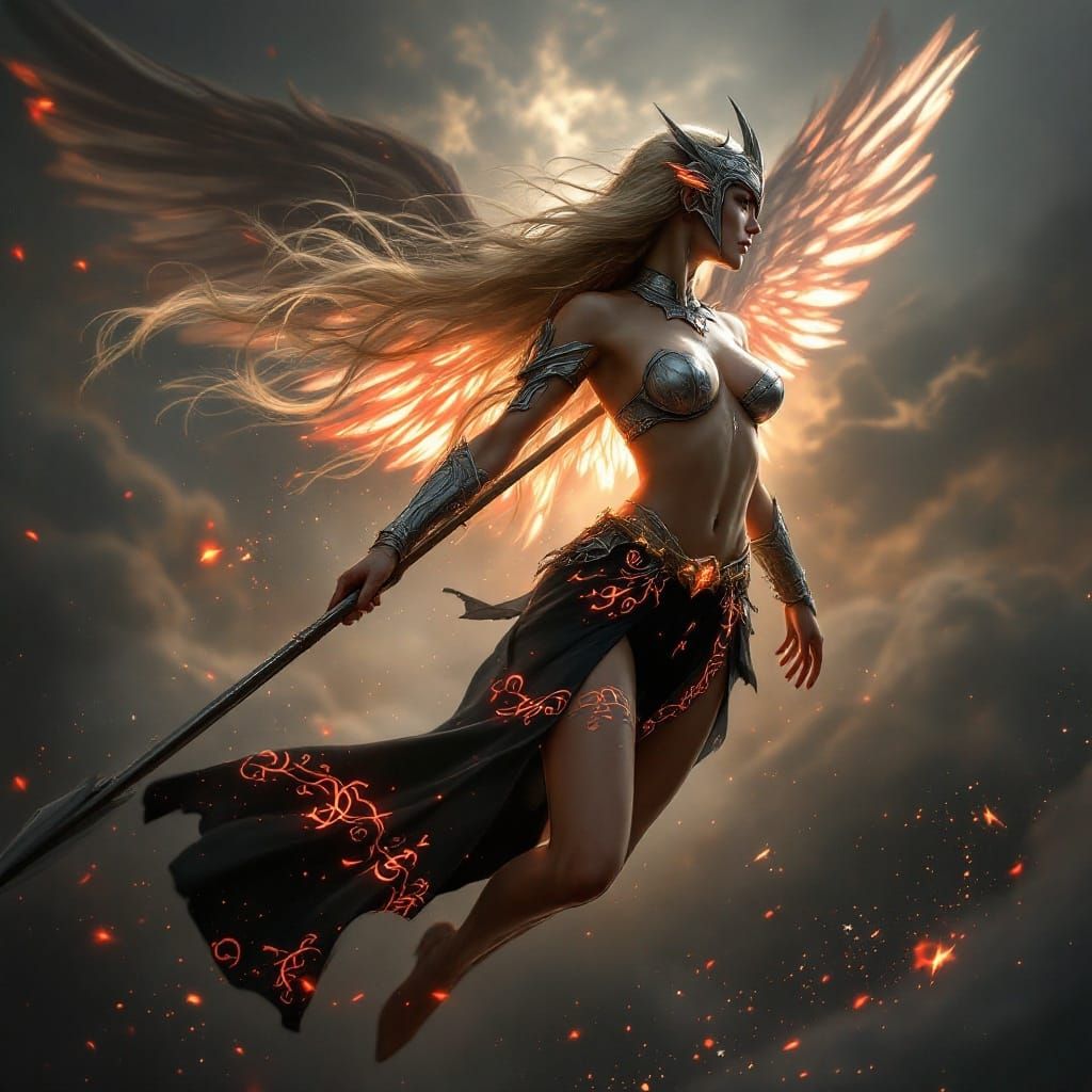 Valkyrae Warrior in Ethereal Flight