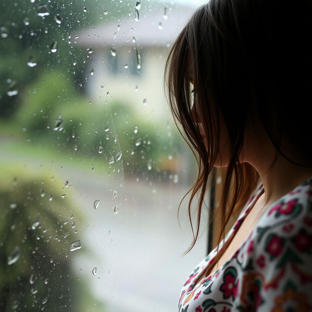 Rainy Day: Woman at Window