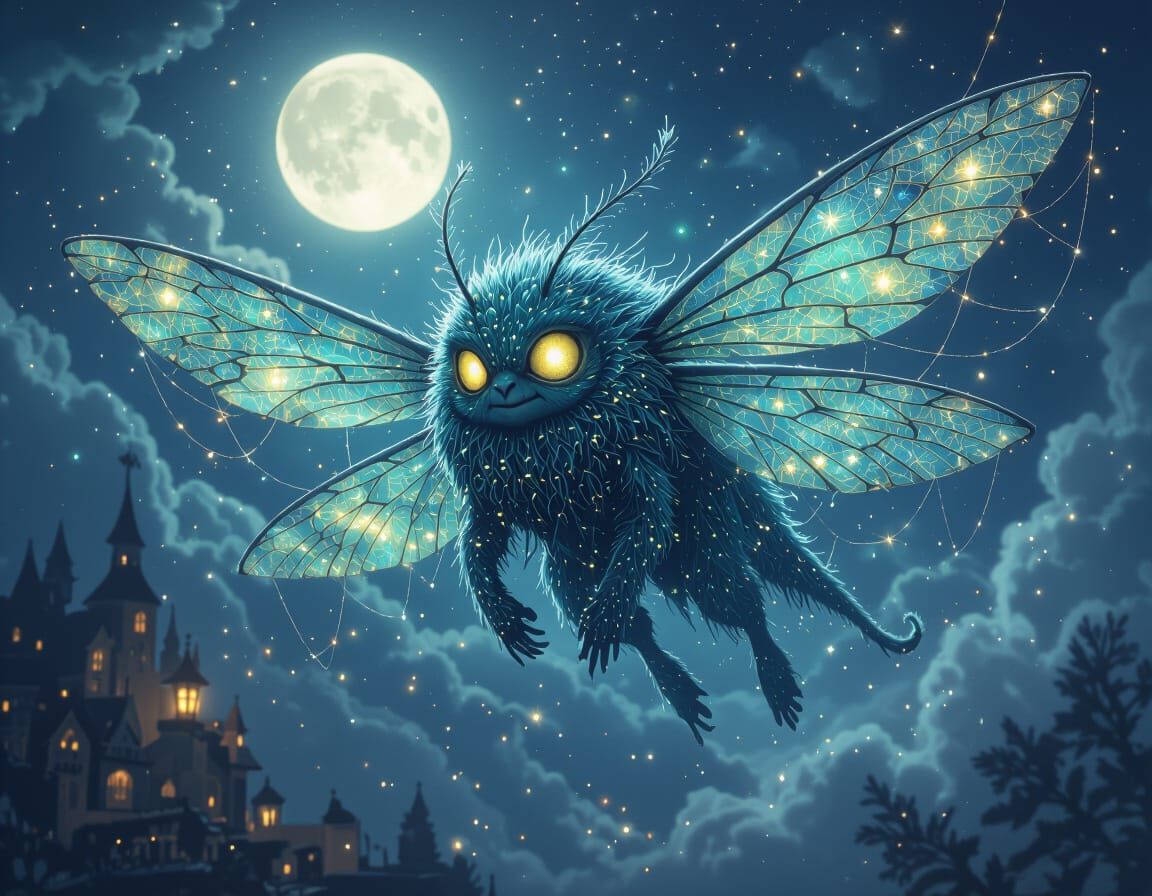 Chrysocolla Creature with Goldvein Cobweb Prismatic Spectral...