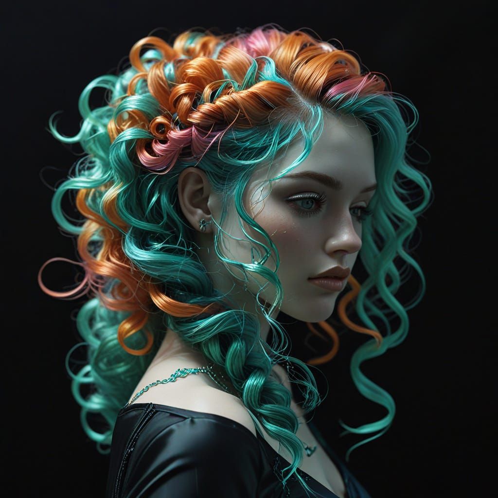 Elegant Shattered Glass Scene in Photorealistic Style