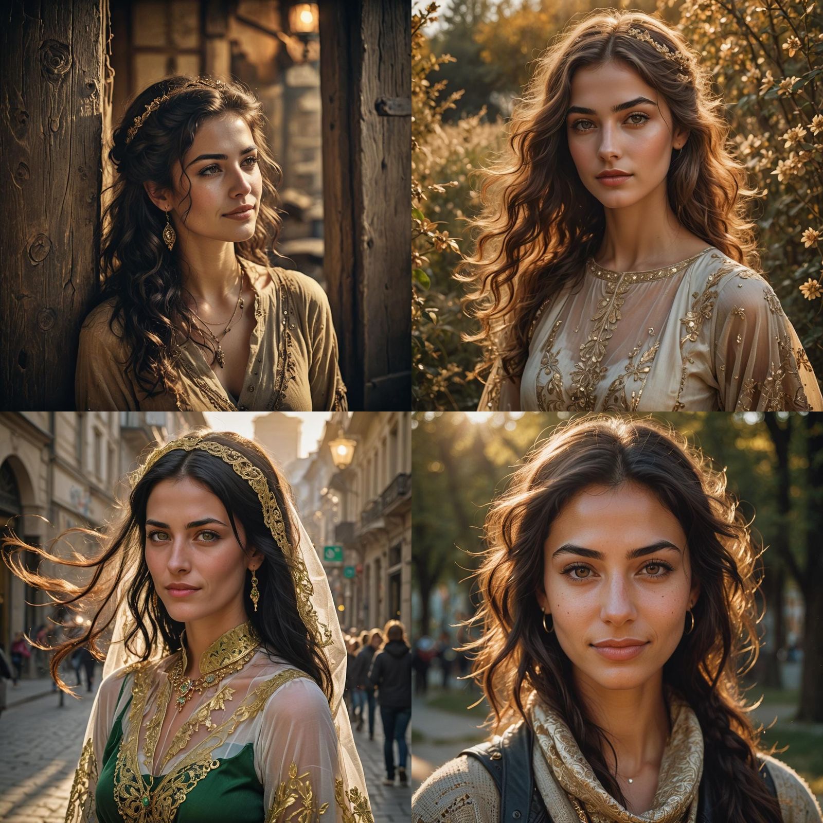 Flirty Bulgarian Girl in Cinematic Film Still