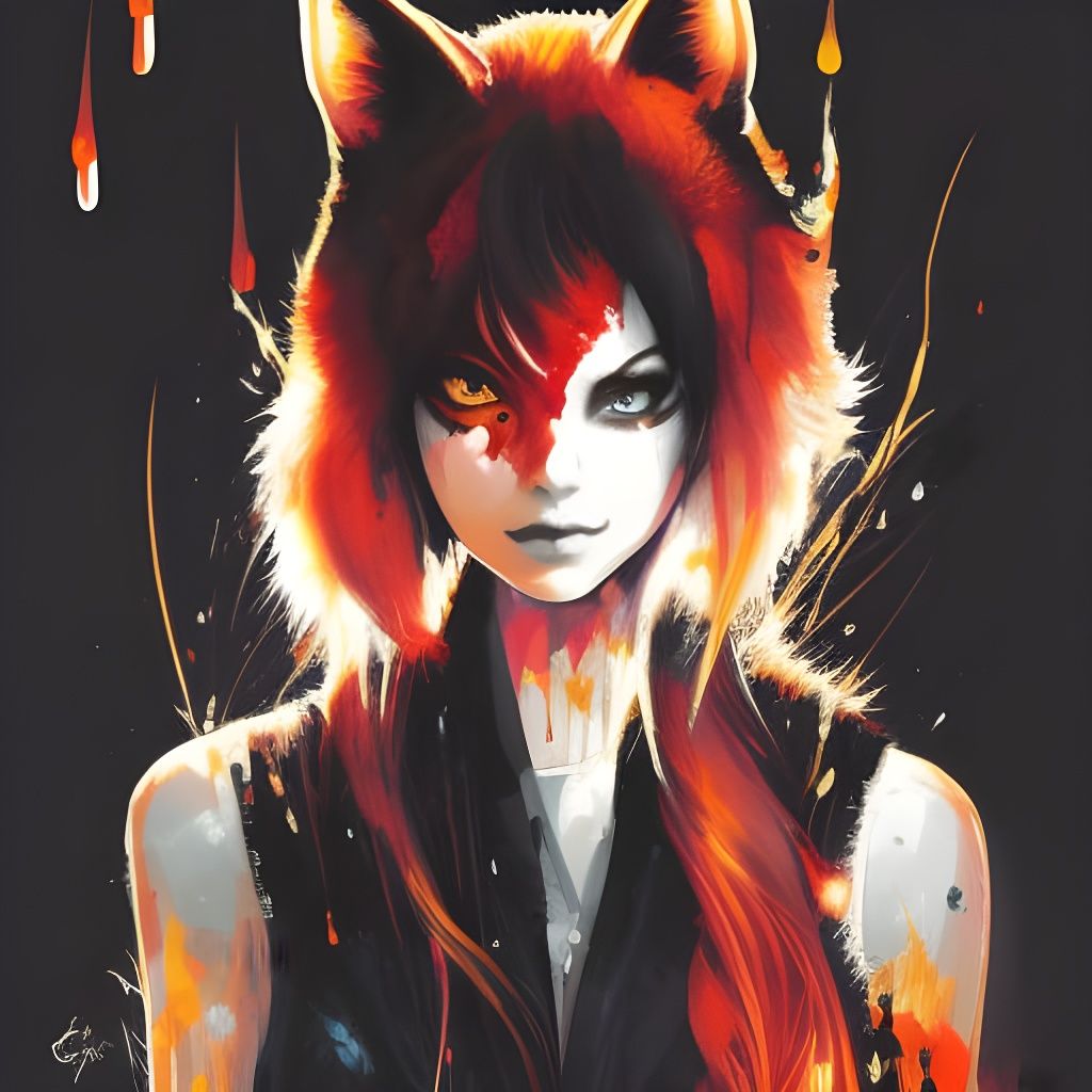 Fire Fox with Cara Delevingne Features as Speedpaint