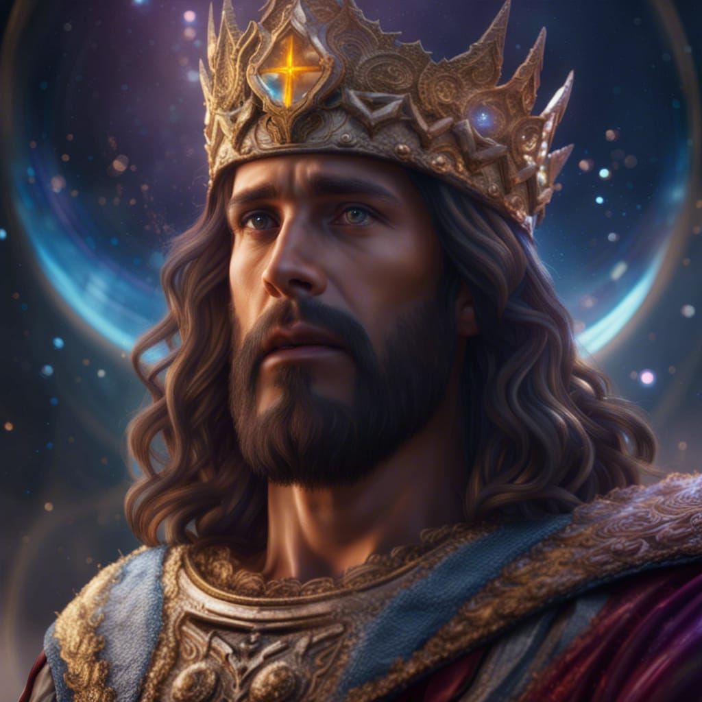Jesus, King of the Universe: Detailed Matte Painting