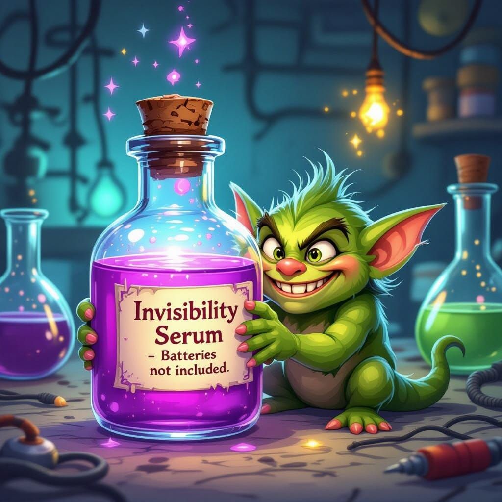Mischief in the Laboratory: A Whimsical Invisibility Potion