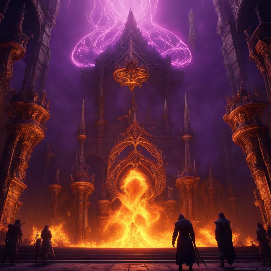 Burning Life: A Dark Fantasy Concept Art