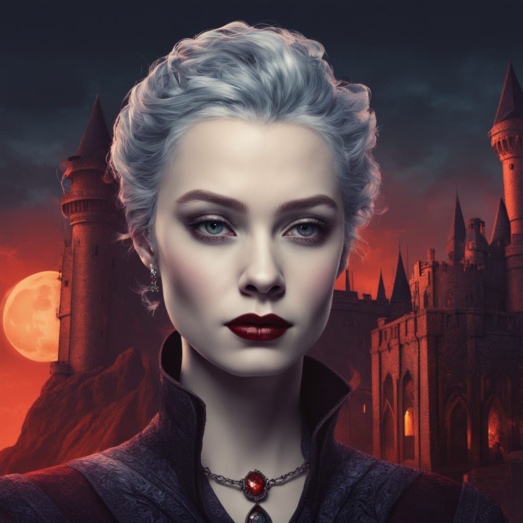 19-Year-Old June Lockhart as a Vampire in Fantasy Art