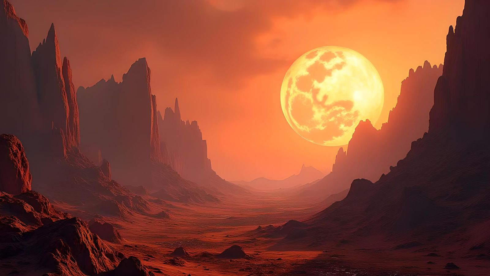 Mars as Dark Fantasy Concept Art