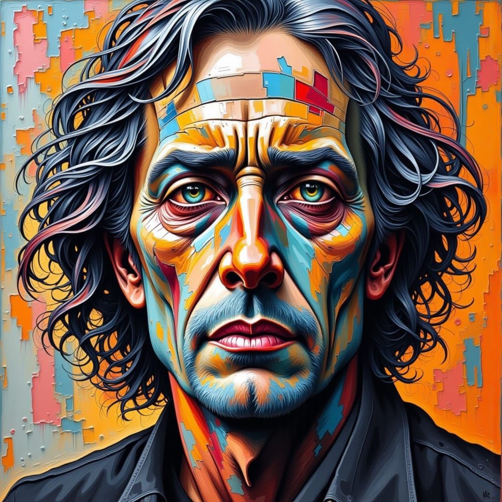 Dynamic Graffiti Art in Polychromatic Splash Style