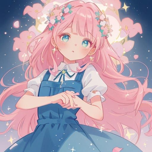 Whimsical Anime Fairy Stepping into Reality