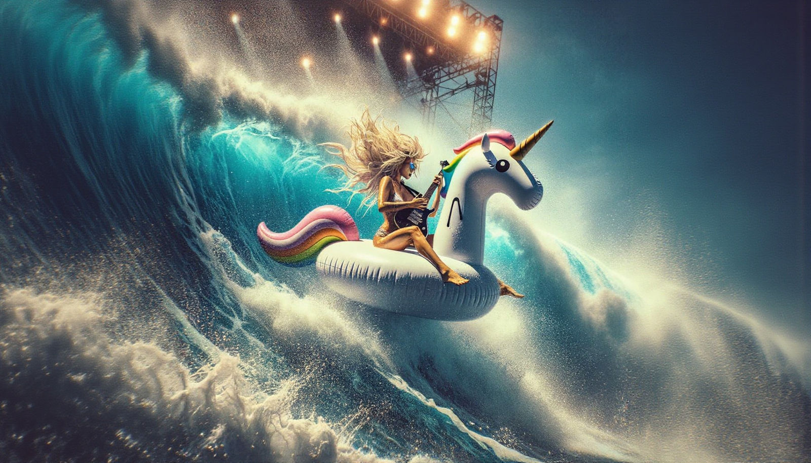 Surfing Unicorn Wave: A Musician's Thrilling Ride
