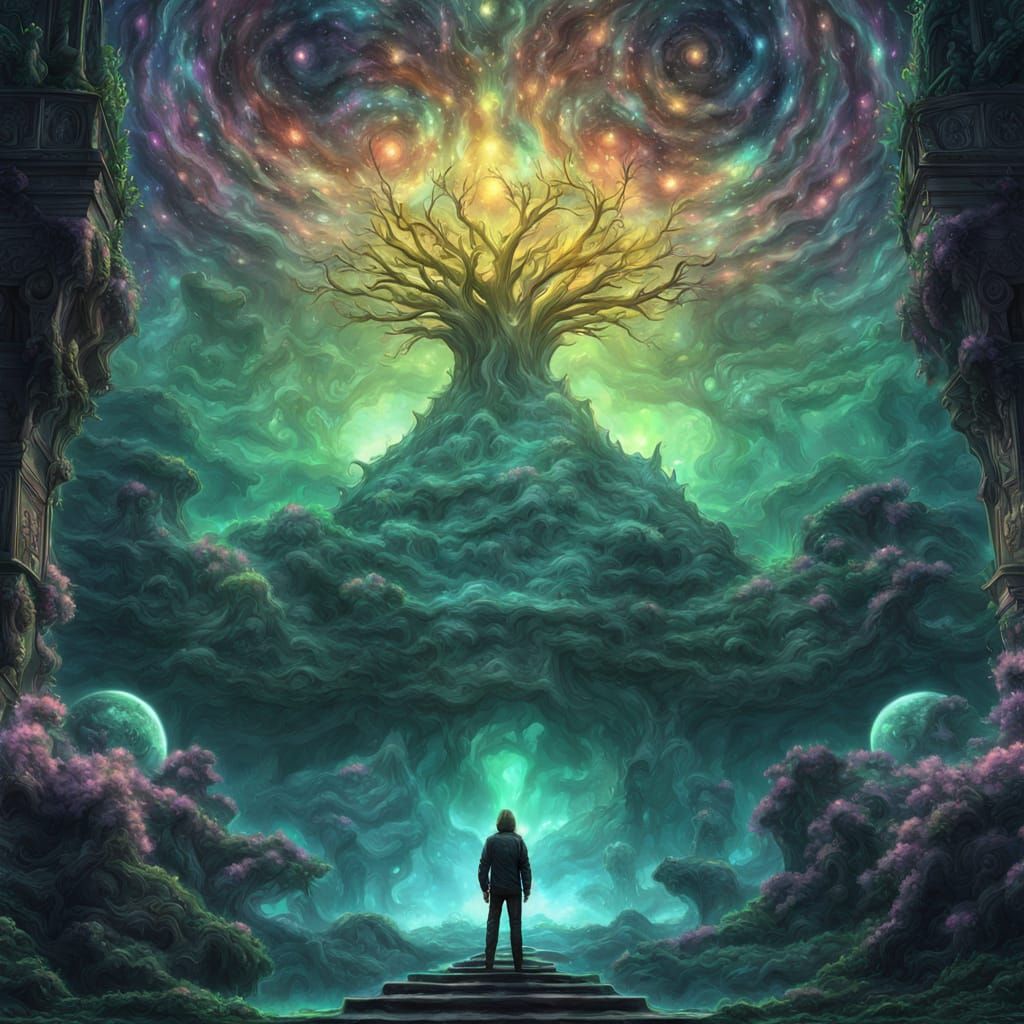 Cosmic Polyp Fungi in Ethereal Deep Space