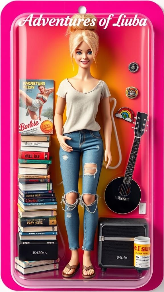 Blonde Urban Barbie Doll in Bright Blister Pack