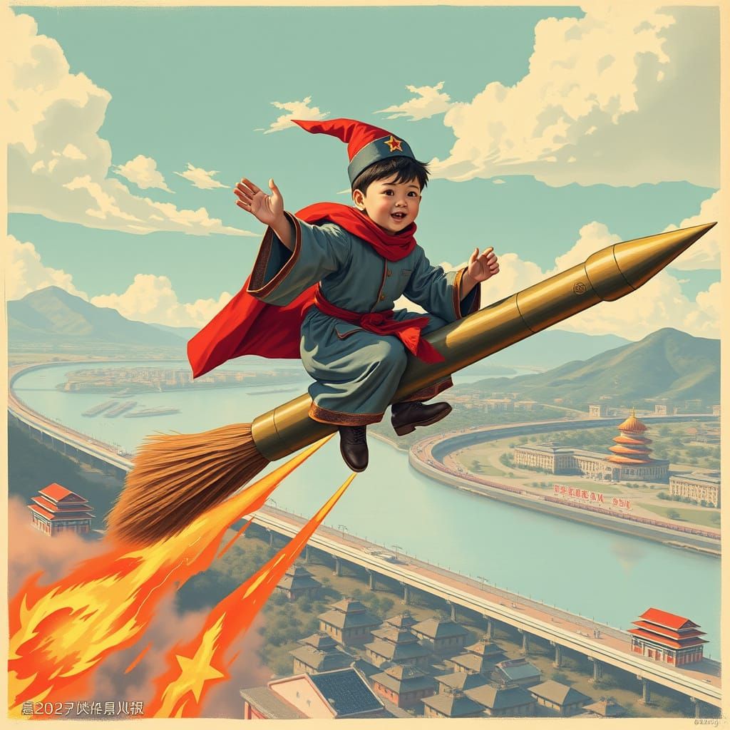 North Korean Wizard Rides Missile Broom Through Demilitarize...