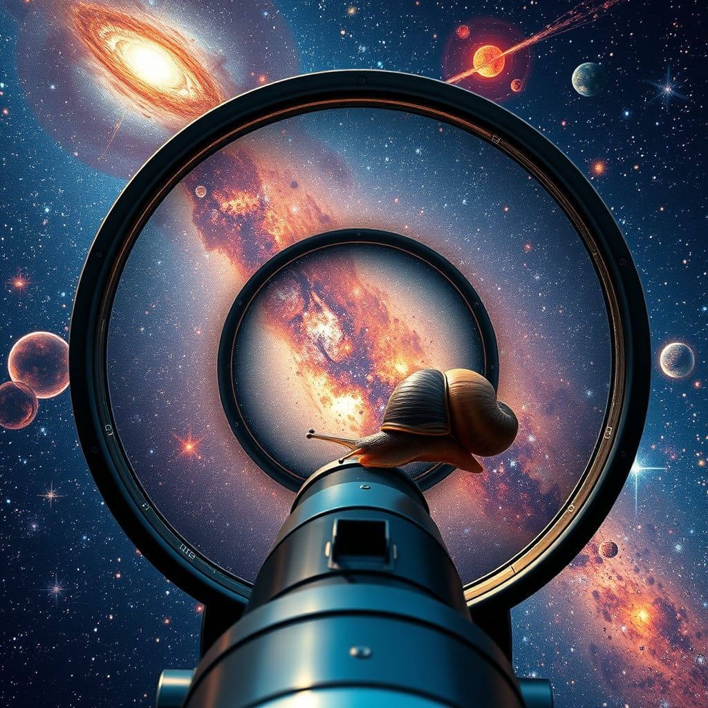 Surreal Cosmic Vistas in Hyperrealistic Style