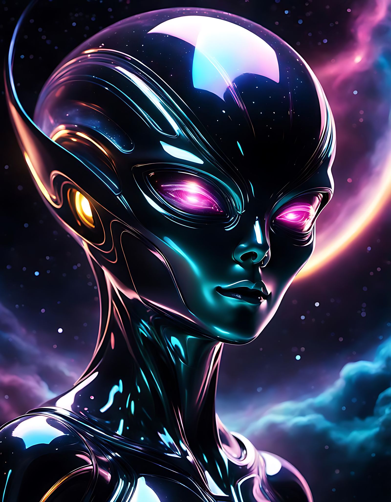 Manga: Alien Energy Being of Pure Light