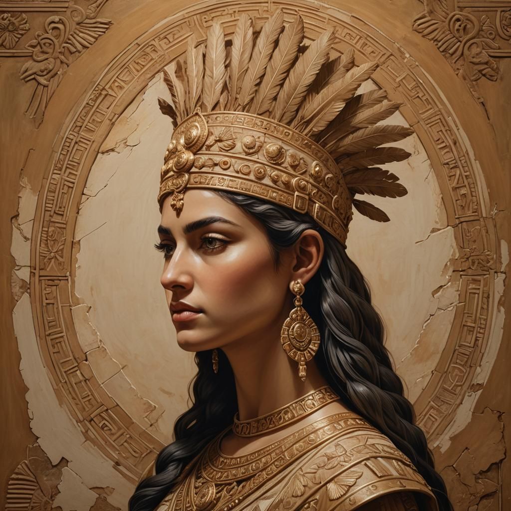 Queen Anaxo Alkaea Basilissa: Neoclassical Portrait