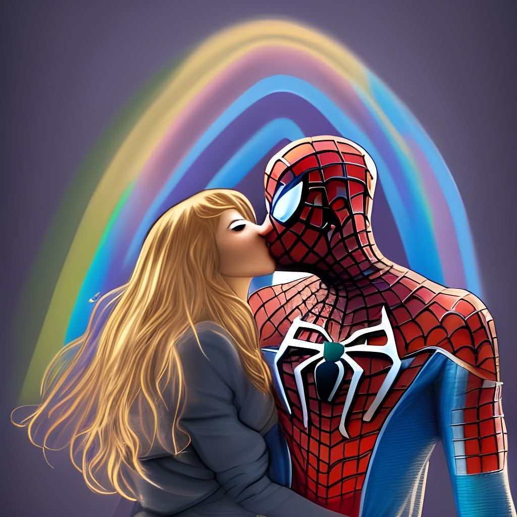 A majestic rainbow silver plated highly detailed Mary jane k...