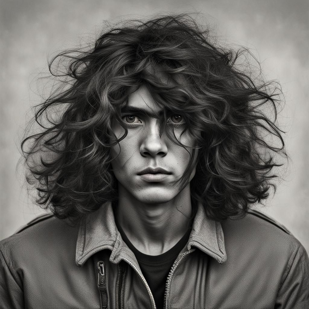 Rebellious Youth in Detailed Matte Painting Style