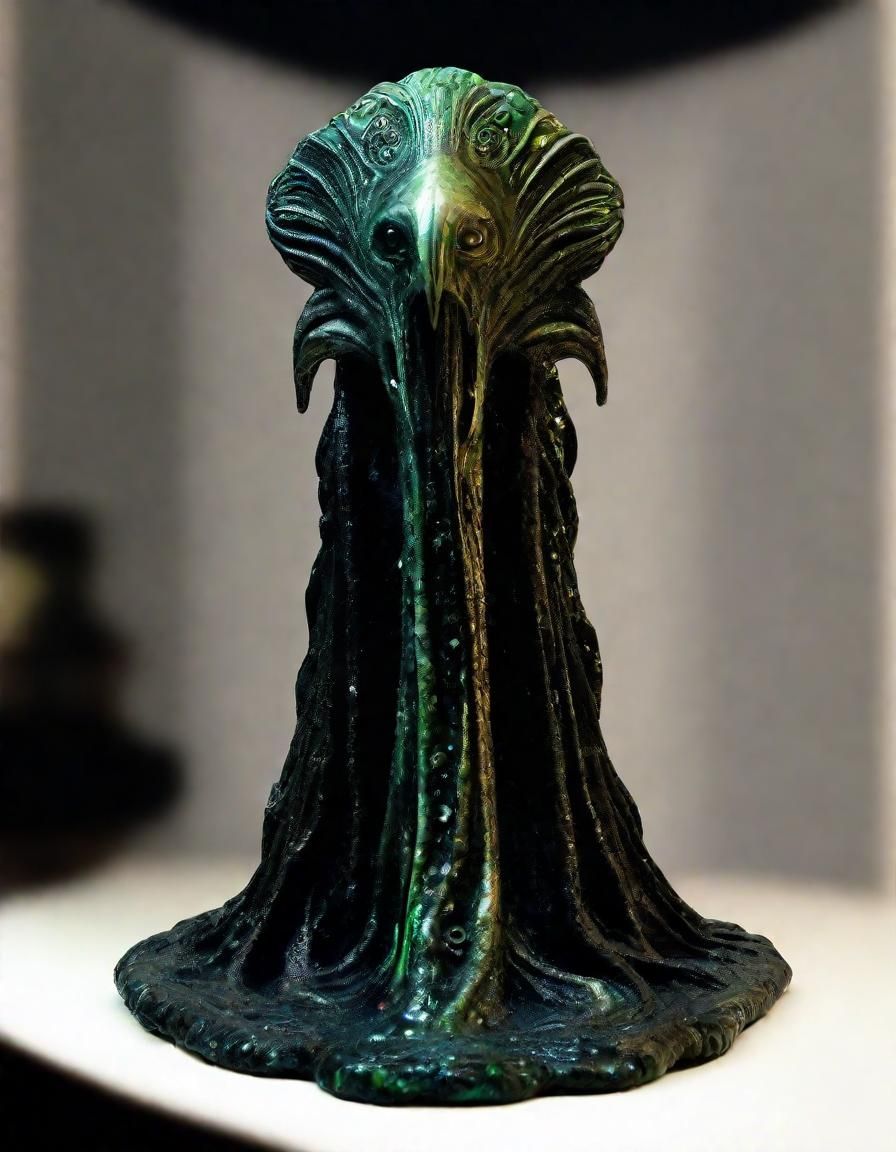 Nyarlathotep Mythos Sculpture in Reflective Materials