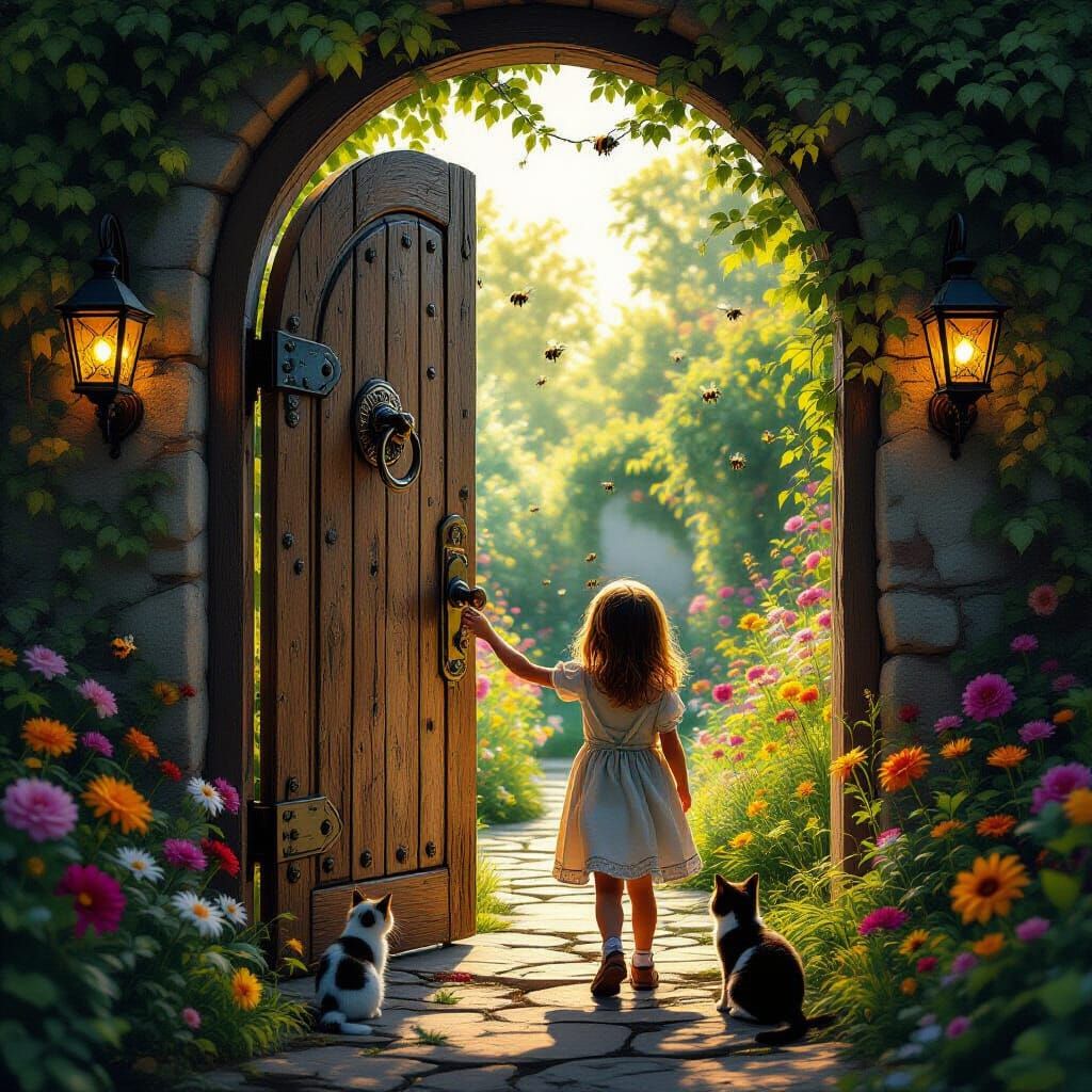 Secret Garden Gate Opens in Hyper-Realistic Style