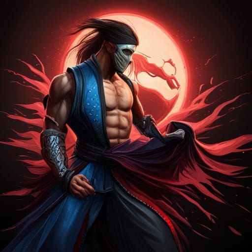 Hyperrealistic Mortal Kombat Fatality Splash Art