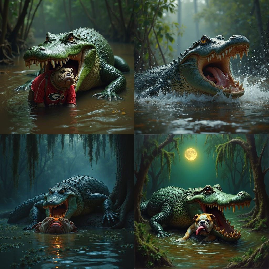 Florida Gator Devours Georgia Bulldog