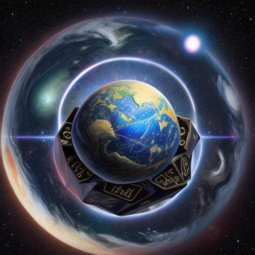 Cosmic Dice Rolling Above Earth, Expressionism