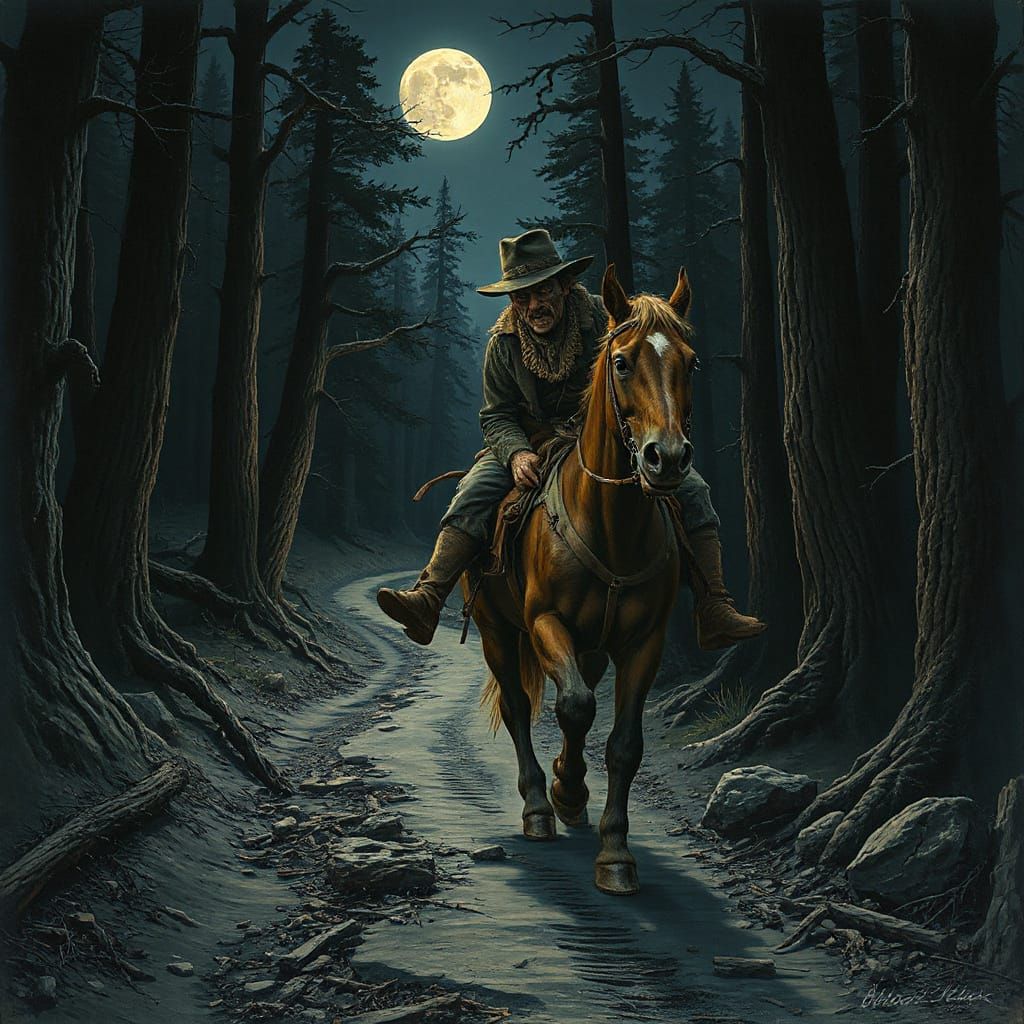 Crippled Bandit Rides Dark Mountain Highway