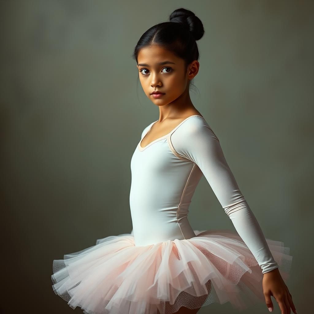 Ethereal Ballerina Portrait in Dreamlike Lighting